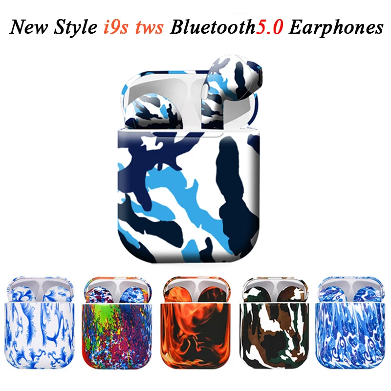 

i9s tws 5.0 Wireless Bluetooth Earphone Mini Earbuds Pod Sports Headset with Charging Box Handsfree Earphone for Android iOS