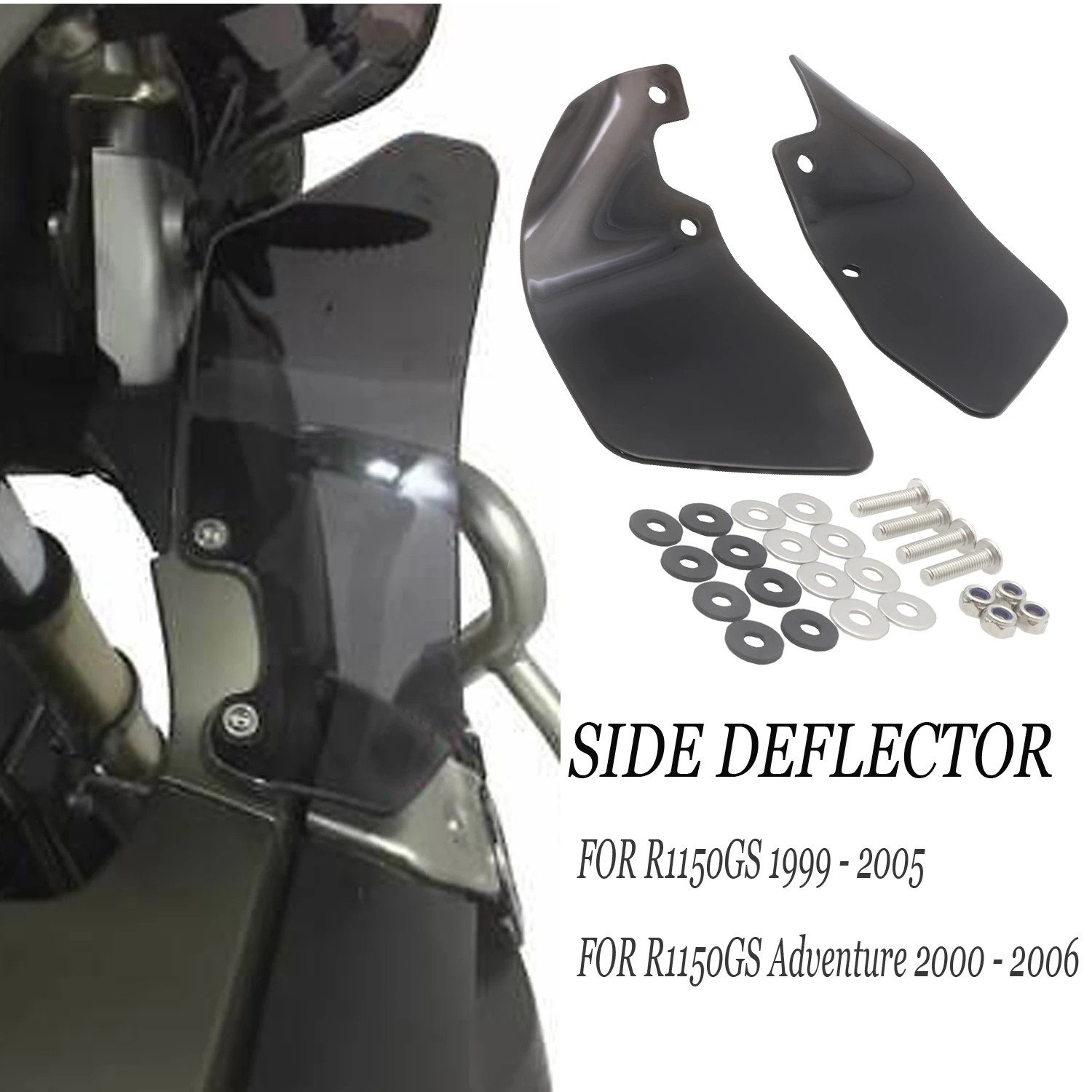 Motorcycle Side Wind Deflectors Windshield Windscreen FOR BMW R1150GS R