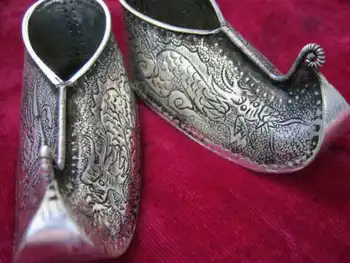 

Miao silver hand crafts Miao traditional evil town curtilage dragon phenix shoe AAAAAAAA Free shipping