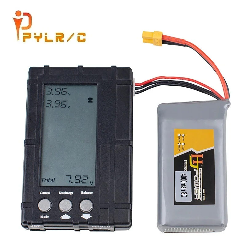 Оригинальный аккумулятор 4000 мАч 2S 7,4 В 8C Lipo TX16S TX18S, передатчик управления яркостью и штепсельная вилка XT30, высокая производительность