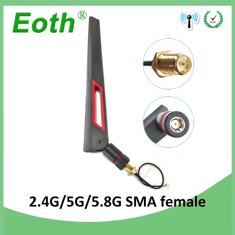2 4 GHz антенна Wi Fi 5G Гц 5 8 ГГц реальные 8dBi RP SMA Dual Band 4g 5g 8g типа Мама + ufl./ IPX 1 13