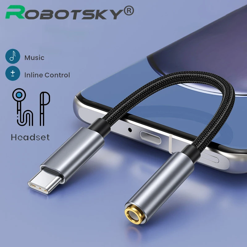 Переходник с Type c на 3 5 мм для кабеля разъемом USB C аудио AUX преобразователь