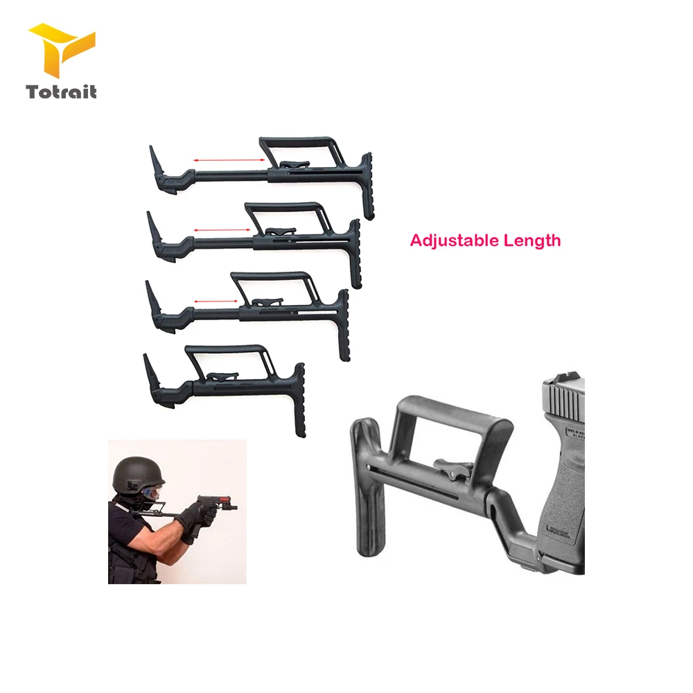 Najtaniej TOtrait Adapter pomocniczy pasuje do Glock Airsoft pistolet Carbine konwersja stabilność uchwyt wsparcie Buttstock Carbine akcesoria