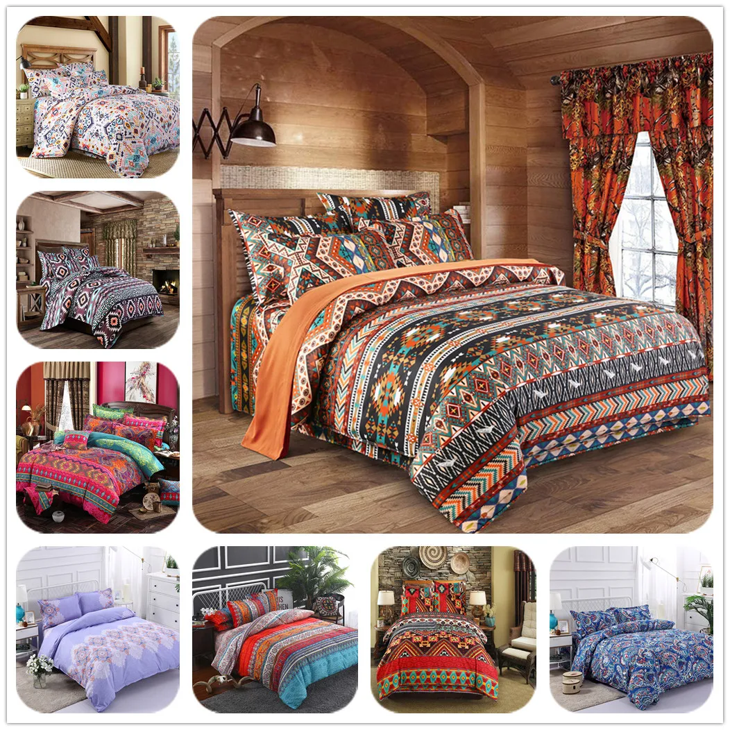 wholesale ethnic bohemian pattern bedding set usa king queen full twin