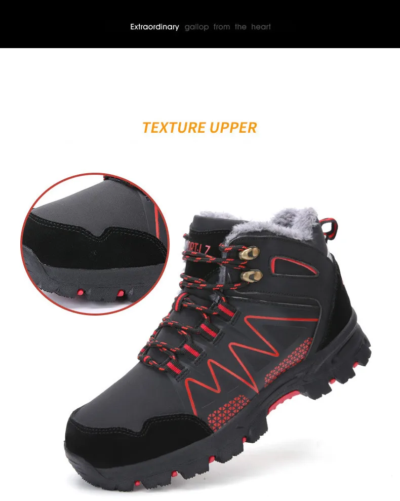 39-46 boots winter Comfortable warm Non-Slip winter men shoes#998MX