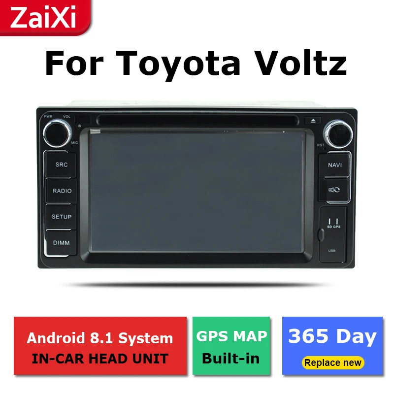 ZaiXi 2Din для Toyota Voltz 2002~ 2004 автомобильный радиоприемник для Android мультимедийный плеер gps навигация ips экран HiFi WiFi BT