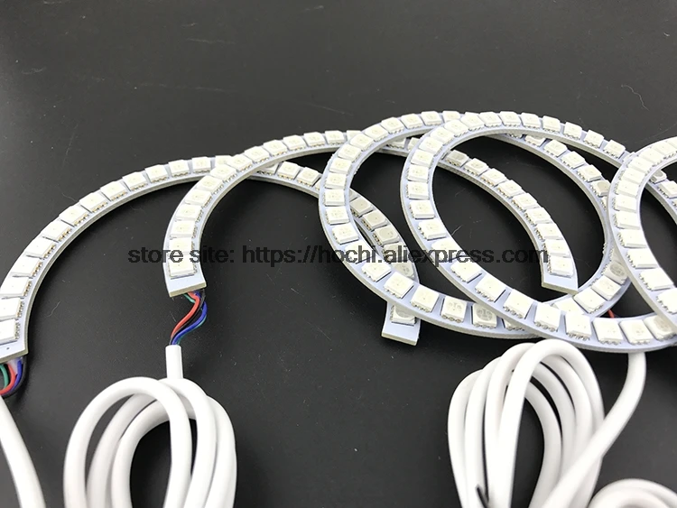 HochiTech RGB многоцветный светодиодный набор колец angel eyes Halo, супер яркость, автомобильный Стайлинг для Toyota Mark X Mark-X REIZ 2004-2009