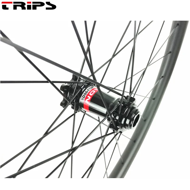 29er 32 мм ширина XC hookless MTB Углеродные велосипедные колеса 6 pawls Дисковая тормозная кассета для горного велосипеда углеродное волокно колесная