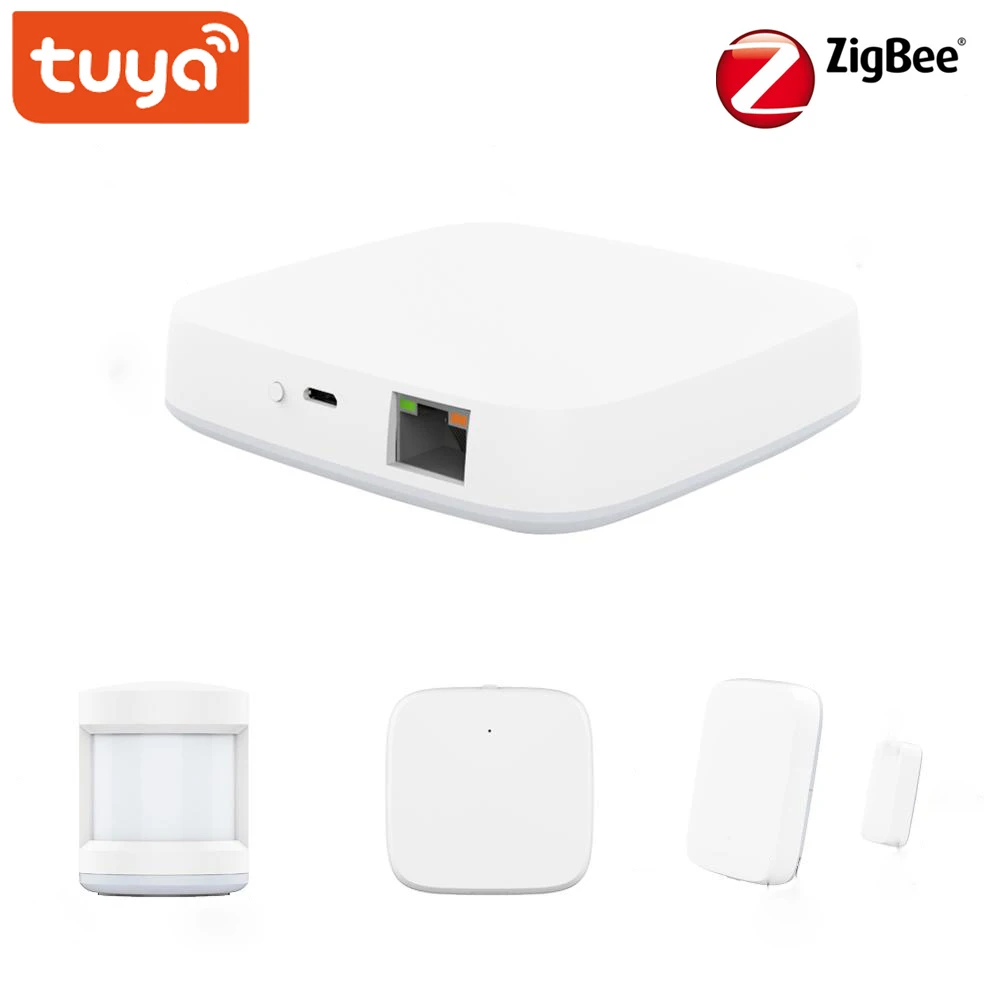 Комплект охранной сигнализации Tuya ZigBee инфракрасный датчик температуры и