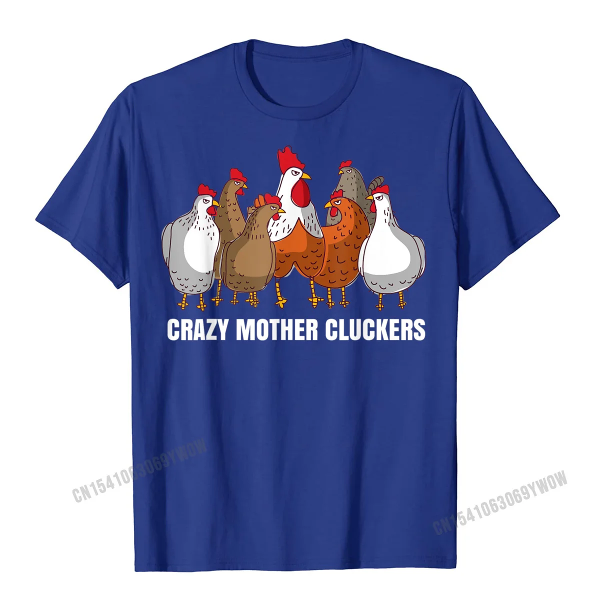 Europe Coupons Short Sleeve Normal T Shirts All Cotton O Neck Men Tops T Shirt Geek Tops & Tees Summer Fall Free Shipping Crazy Mother Cluckers Gift Chicken Shirts for Chicken Lovers T-Shirt__1222 blue