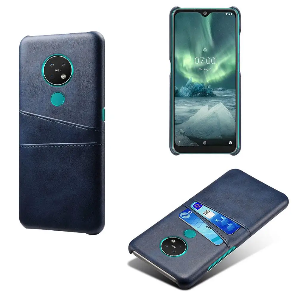 Для Nokia 1 2 2,2 3,2 4,2 6,2 7 7,2 8,1 чехол для кредитных карт Чехол Винтаж из искусственной кожи чехол-бумажник чехол для Nokia Lumia 3,1 5,1 6,1 7,1 плюс Капа - Цвет: Navy Blue