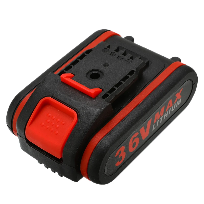36V Cordless Electric Drill 5000mAh Rechargeable Battery Double Speed LED Screwdriver 25-Speed Torque Adjustment