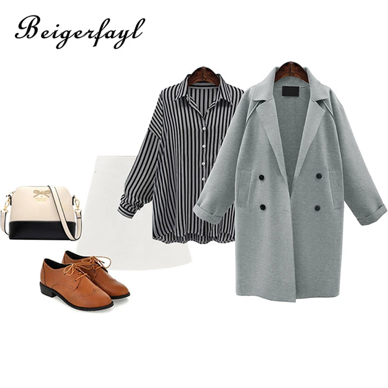 Beigerfayl Тренч Femme шерстяные пальто длинные Casaco Corta Vento Feminino воротник Баян тренкот 9202
