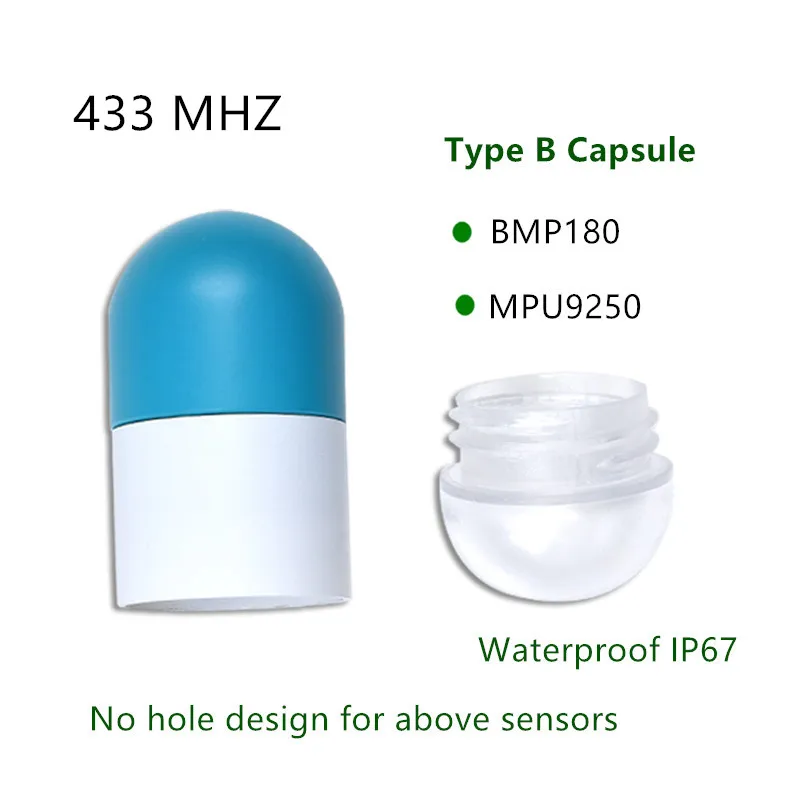 Capsule 433 B Heltec Lora Node ASR650x ASR6501 SX1262 Lora CubeCell модуль/макетная плата для arduino/Lora IOT датчики водонепроницаемый IP67 - Цвет: Capsule 433 B