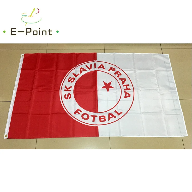Чешская Республика SK Slavia Praha Fotbal 3 фута* 5 футов(90*150 см) размер рождественские украшения для домашнего флага баннер подарки