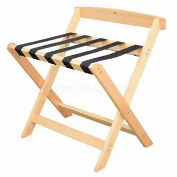 

Hotel luggage rack hotel furniture bedroom rack floor folding household bedside clothes rack wood