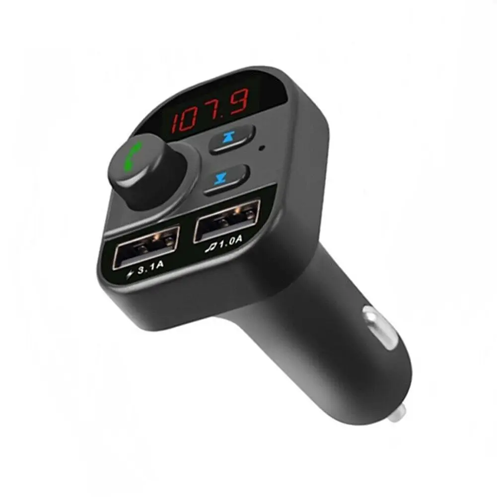 Автомобильный комплект Bluetooth 5,0 беспроводной fm-передатчик громкой связи lcd MP3-плеер USB зарядное устройство 3.1A автомобильные аксессуары дропшиппинг