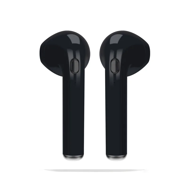 I7 I7s TWS Мини Bluetooth наушники 4,2 Беспроводные наушники с зарядным устройством Автомобильная гарнитура с микрофоном для IPhone мобильного телефона - Цвет: black earphone