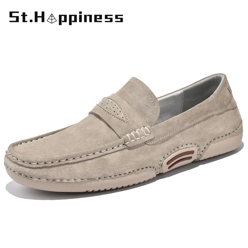 Mens Fashion Sneaker Moccasins Casual Fits Loafers Driving Oxfords Leather Shoes 