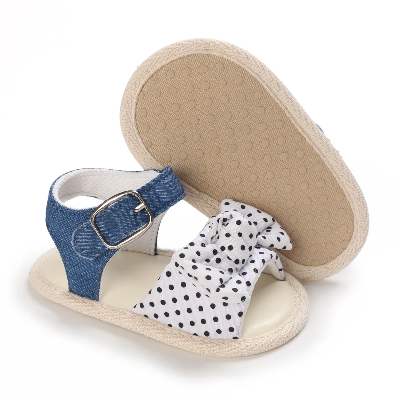 Newborn Toddler Shoes Baby Soft Soled Sandals Lace Soft Soled Shoes Beach Shoes  Slippers Non Slip Sandals 0-18M First Walkers