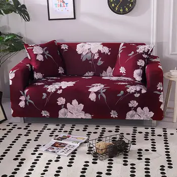 

Plant flower pattern elastic sofa set living room corner sofa set modern simple sofa set sofa set 1/2/3/4 seats