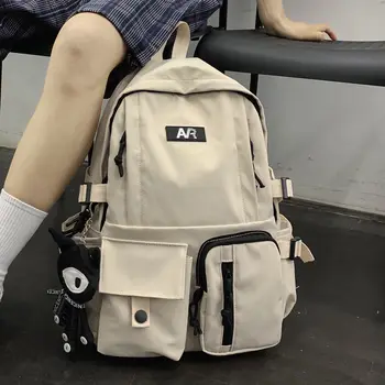 

Women Backpack Teenage Girls School Bags Multifunctional Nylon High Student College Backbag Campus Preppy Style Bagpack
