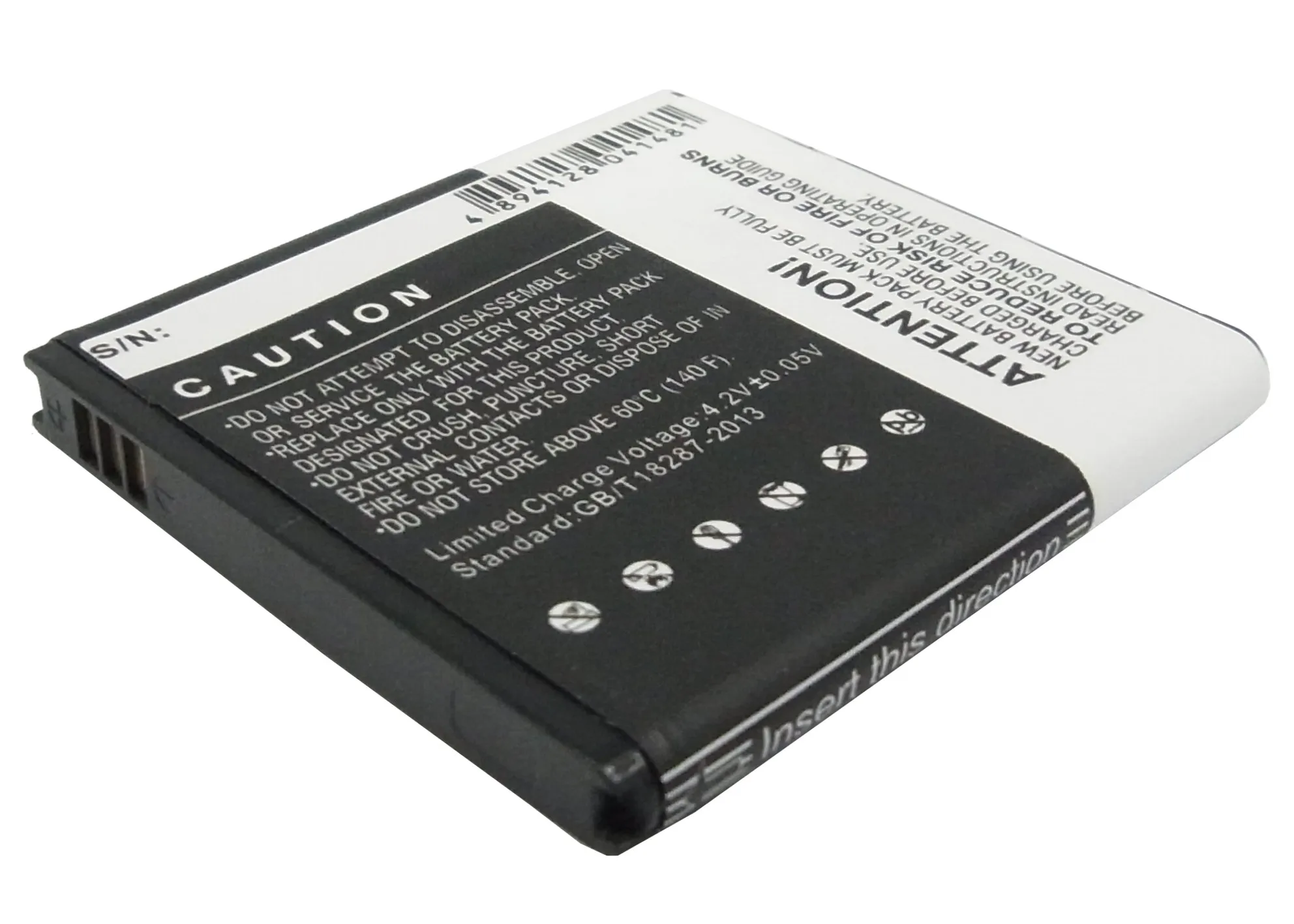 Обновленная батарея Cameron Sino для T-Mobile EB575152LA Galaxy S 4G, Galaxy S II, SGH-T959V, SGH-T959W, SGH-T989 1550 mAh/5.74Wh
