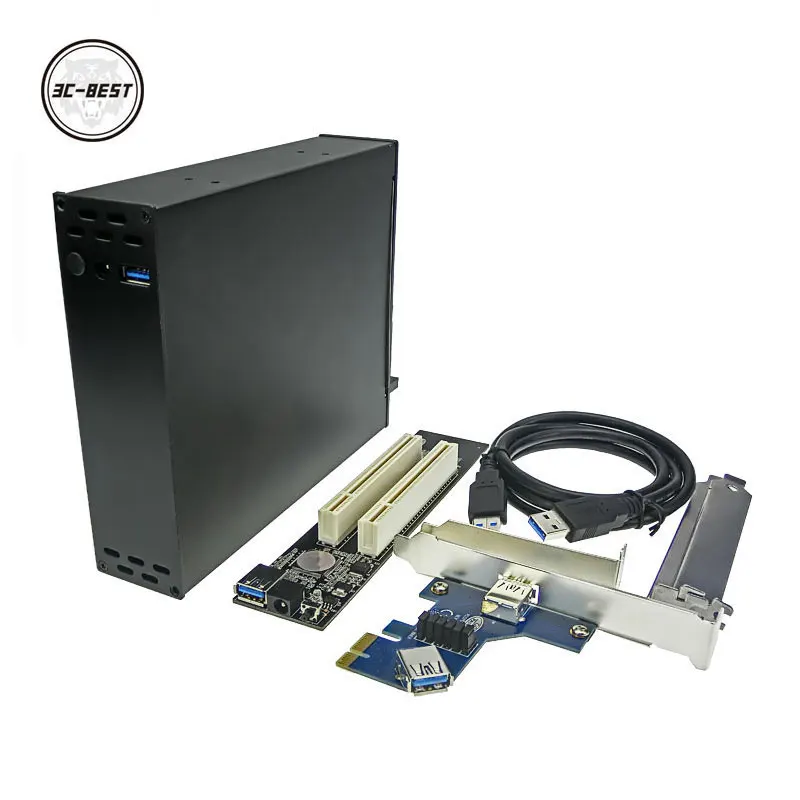 PCI e x1 до 2 32 бит адаптер переходная Карта звуковая карта сетевая Видеокарта