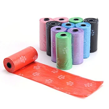 

Dog Poo Bags Doggy Bags Set Pet Cat Pooper Scooper Degradable Waste Bag Printed Garbage Bag P7Ding