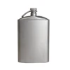 260ml/200ml Titanium Flask Wine Hip Flagon with Screw Cap Clip Ultralight Hydration Flat Bottle with Ti Funnel for Camping 2