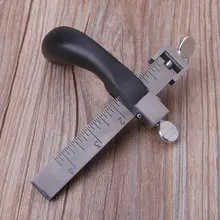 Profissional desenhar calibre ajustável correia de couro correia corda cortador ajustável mão corte com 2 lâminas afiadas ferramenta artesanato