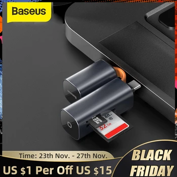 

Baseus USB Card Reader USB 3.0 Type C SD Micro SD TF Adapter for Laptop Accessories OTG Cardreader Smart Memory SD Card Reader