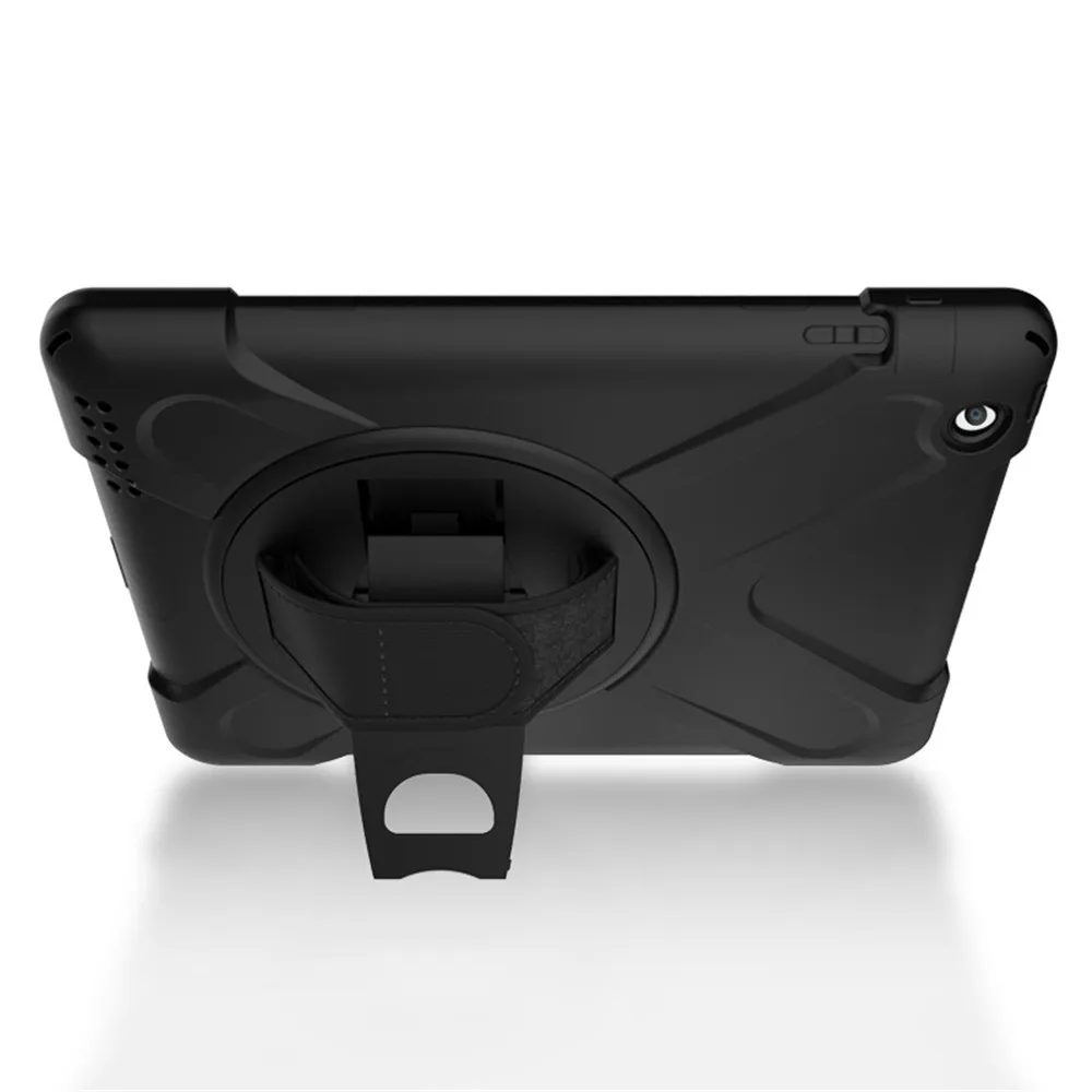 Чехол-подставка с вращающимся на 360 ремешком для iPad 10,2 7 7th Gen A2200 A2197 планшет противоударный сверхпрочный силиконовый чехол+ пленка+ ручка