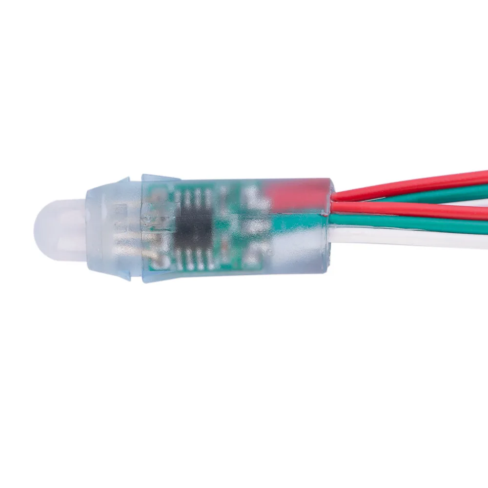 New NEW DC 5V 50PCS WS2811 RGB Full Color 12mm Pixels digital Addressable LED String Hot Selling