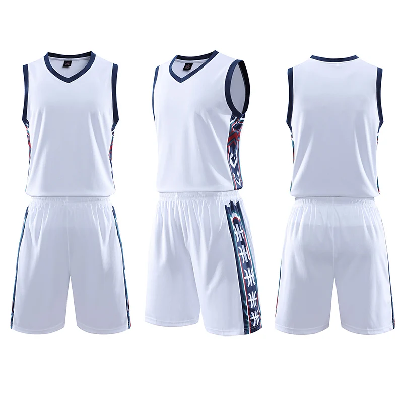 New Boys Men's Basketball Jerseys Suits Blank Kids Basketball