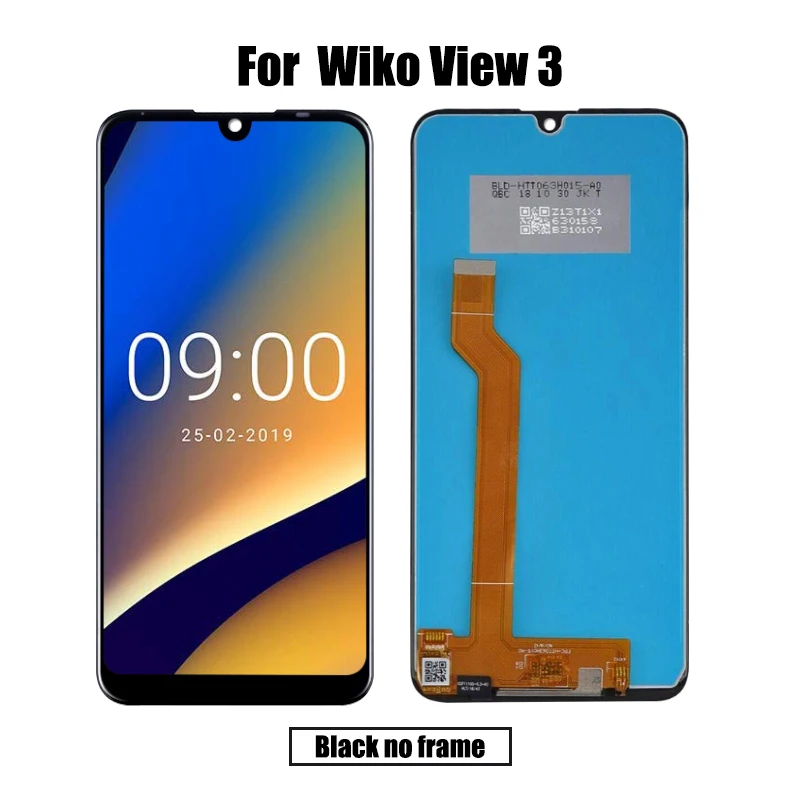 Для Wiko View 3 lcd и сенсорный экран дигитайзер с рамкой дисплей экран модуль аксессуары сборка Замена инструменты