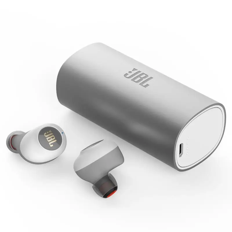 JBL C230TWS беспроводные наушники Bluetooth V5.0 наушники стерео микрофон вкладыши с зарядной коробкой беспроводные наушники - Цвет: Серебристый