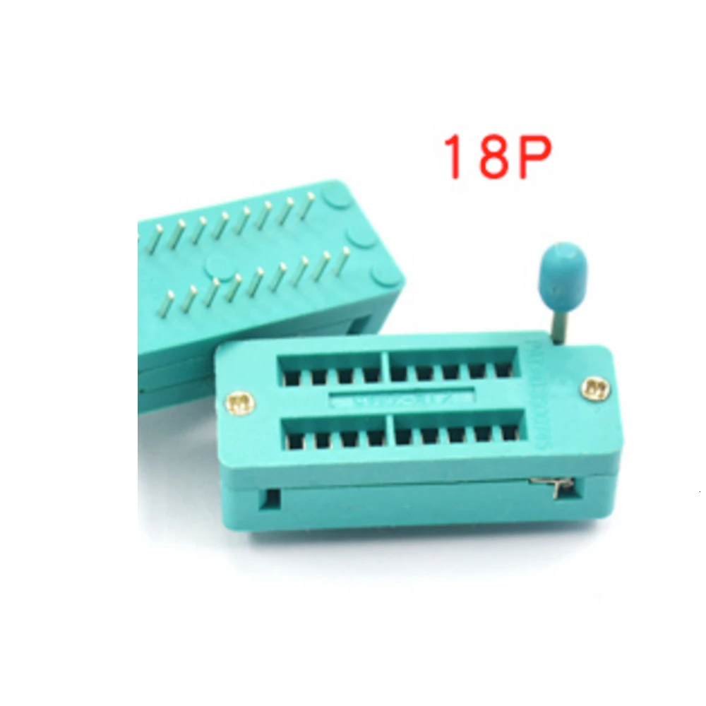 10pcs IC Lock Seat Zif Socket Test Universal Pin 14P/16P/18P/20P/24/28/40P Test Solder Connector electrical sockets universal socket adapter electrical power socket power socket adapter power plug adapter socket holder