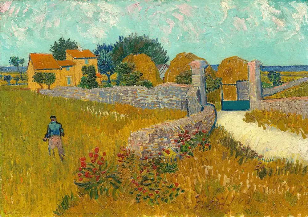 Vincent van Gogh: Farmhouse in Provence oil paintings canvas art Prints Wall Art For Living Room Bedroom Decor | Дом и сад