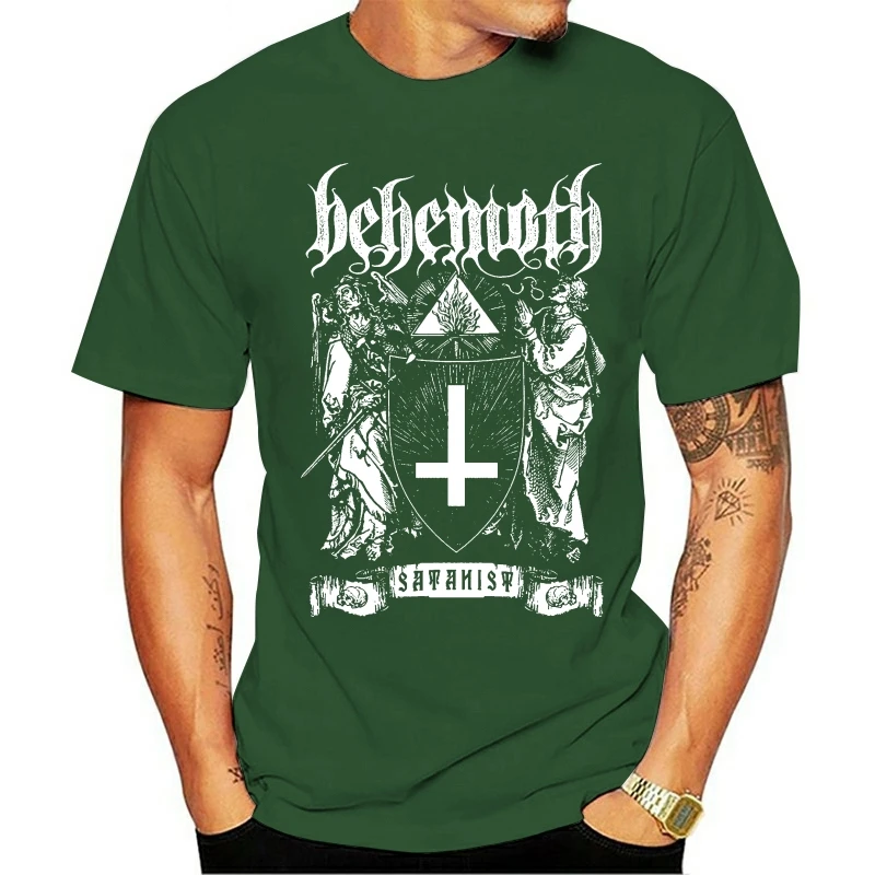 2021 модная хлопчатобумажная футболка с надписью Behemoth Satanist новинка | Мужская