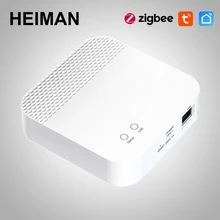 HEIMAN Smart Home Zigbee Tuya Gateway WIFI Control Center Hub intelligent linkage zigbee sensor and detector APP remote alarm