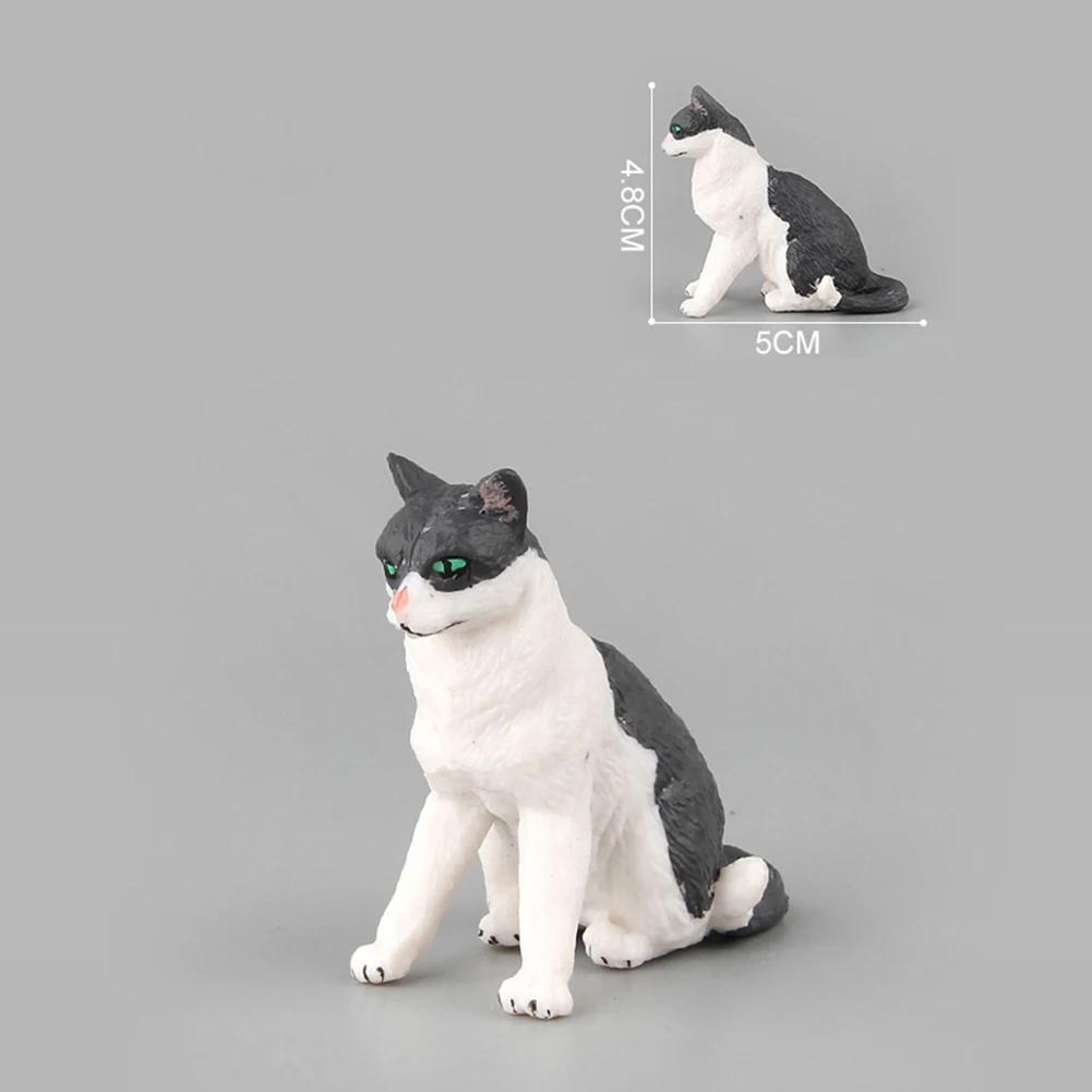 Моделирование мини кошки Kitty фигурка модель статуя домашние украшения подарок Детская Игрушечная модель животного декоративная фигурка для дома сказочная фигурка подарки