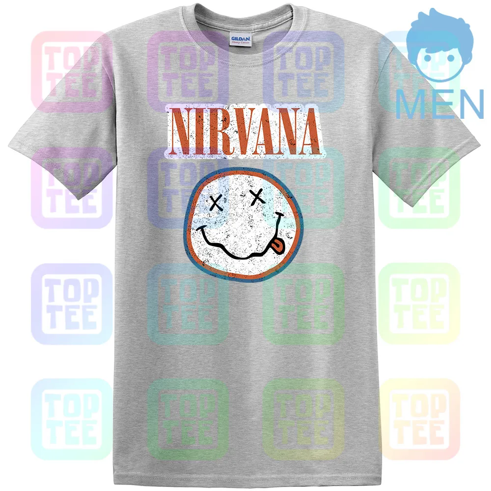 MEN-GRAY AMPLIFIED NIRVANA colors мужская темно-серая футболка - Цвет: MEN-GRAY