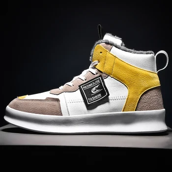 

Fashion Men Winter Cotton Shoes Mens Shoes Casual Zapatos De Hombre Men High Top Sneakers Male Flat Shoes Outdoor Sport Shoes