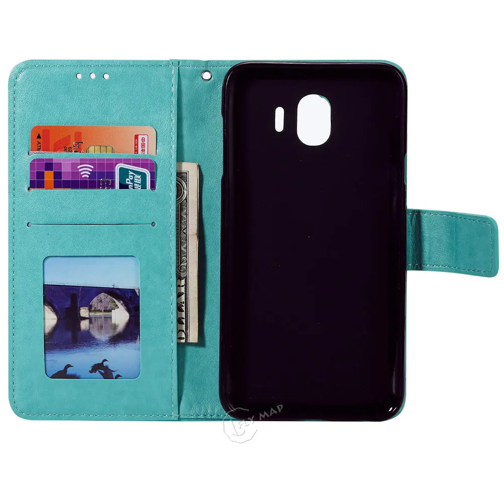 Кожаный флип-чехол с рисунком совы для samsung Galaxy J4 J 4 4J J400 J400F J400F/DS SM-J400F SM-J400F/DS SM-J400 Чехол-Бумажник для телефона