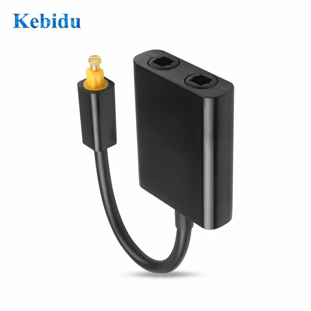 Цифровой оптический аудио сплиттер KEBIDU SPDIF адаптер 2 сторонний разделитель Toslink