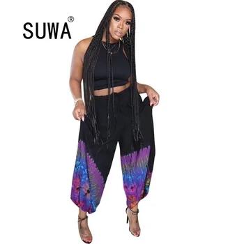 

Wholesale Fashion Bohemian Loose Pant Men Women Casual Hippy Trousers Baggy Aladdin Harem Pant Sweatpants Drop Shipping