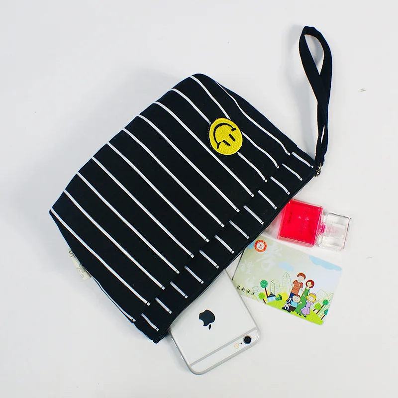 Clutch New Style Canvas Haversack Women's Cartoon Printed Shopping Purse Women's Korean-style Creative Mobile Phone Bag Customiz