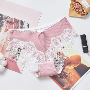 

Ultra-Thin Lace Panties Women Screw Thread Feminine Transparent Hollow Women Underwear Culotte Femme Seamless Sexy Panties