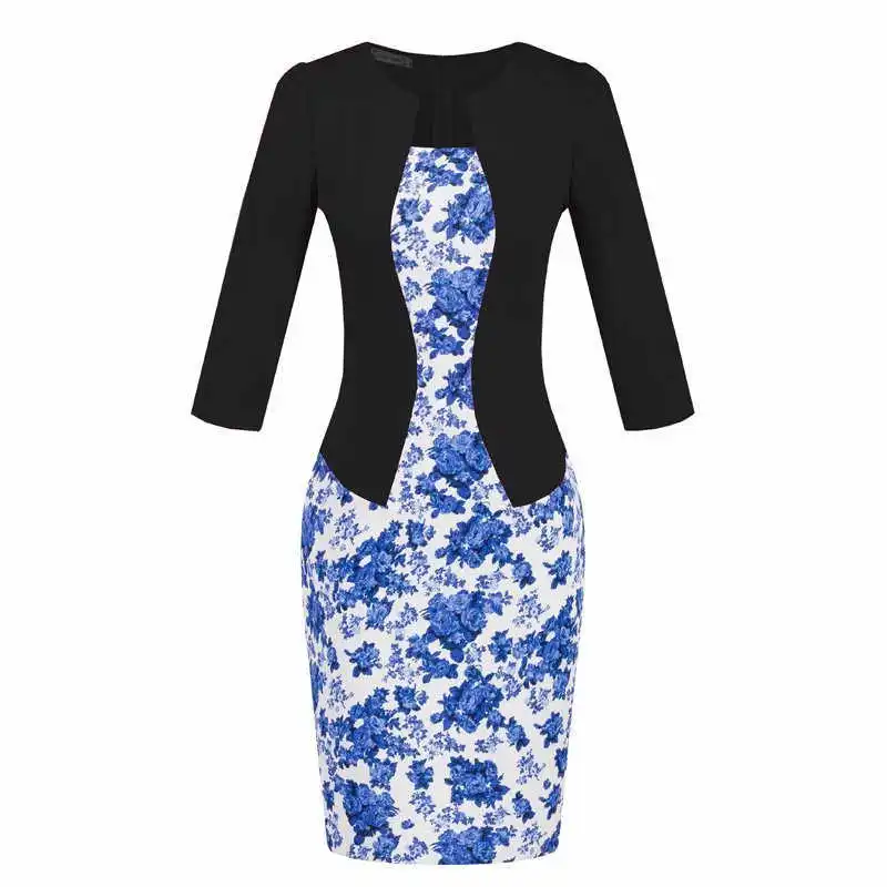 13 Black Ремень карандаш формальное платье-футляр Для женщин Bodycon Вечерние офисные элегантное платье работы Бизнес - Цвет: 13 Black
